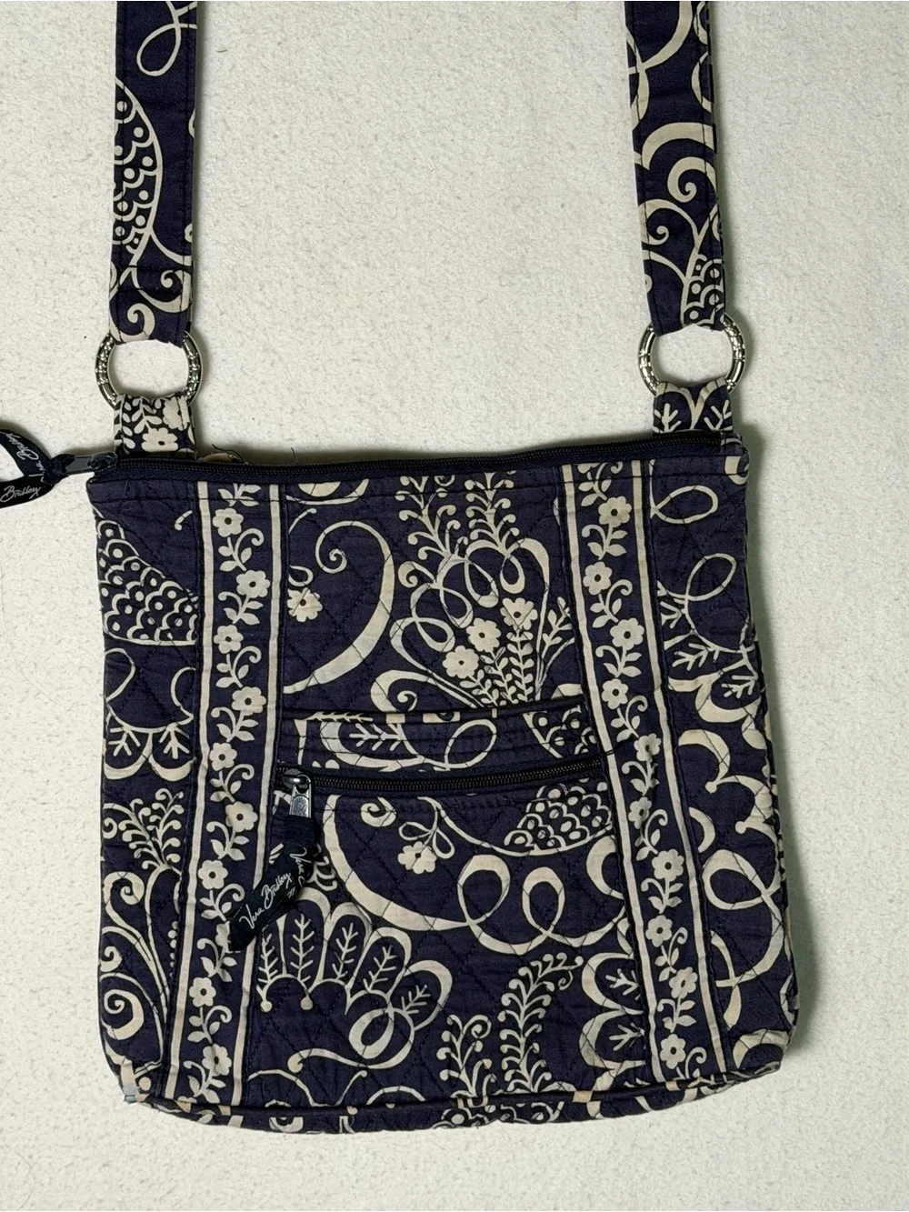 Vera Bradley Retired Twirly Bird Pattern Hipster Crossbody Bag - Picture 2 of 8